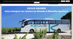 Desktop Screenshot of keolis-gironde.com