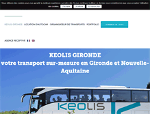 Tablet Screenshot of keolis-gironde.com